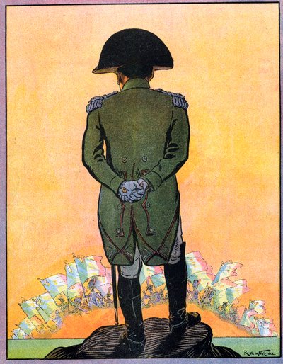 Portræt af Napoleon I (1769-1821) på øen Sankt Helena. Napoleon I på øen Sainte Helene (Sainte-Helene) fra 