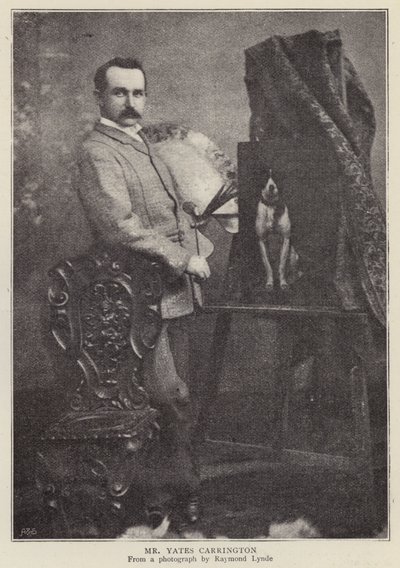 James Yates Carrington, engelsk kunstner (s/h foto) af Raymonde Lynde