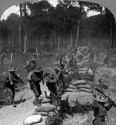 Første Verdenskrigs slagmarkscene, 1914-1918. af Realistic Travels Publishers