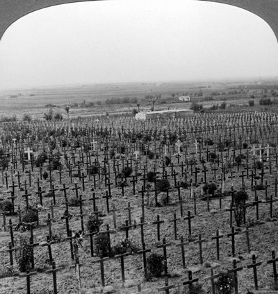 Tyne Cot Cemetery, Passchendaele Ridge, Belgien, Første Verdenskrig, c1918-1919. af Realistic Travels Publishers