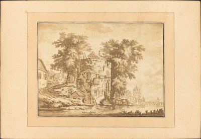 hollandsk landskab af Regina Schönecker after Abraham Rademaker