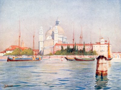Santa Maria Della Salute (farvelitografi) af Reginald Barratt