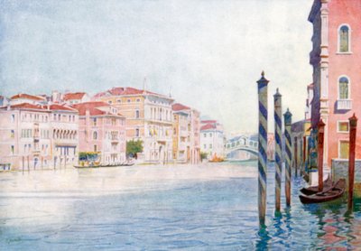 Udsigt over Canal Grande fra San Angelo (farvelitografi) af Reginald Barratt