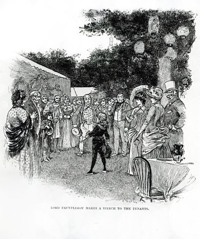 Illustration til Little Lord Fauntleroy (gravering) af Reginald Bathurst Birch