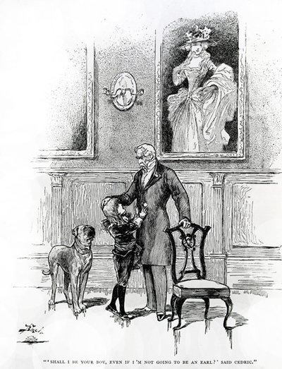 Illustration til Little Lord Fauntleroy (gravering) af Reginald Bathurst Birch