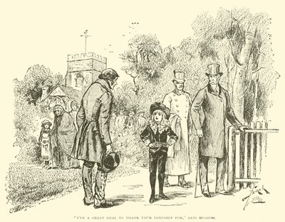 Illustration til Lille Lord Fauntleroy af Reginald Bathurst Birch
