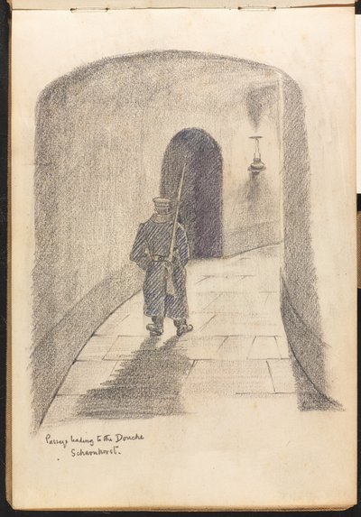 Passage, der fører til Douche Scharnhorst af Reginald Copleston Bond