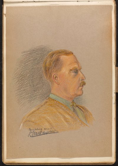 Portræt af en britisk officer, juli 1915 (tegning) af Reginald Copleston Bond