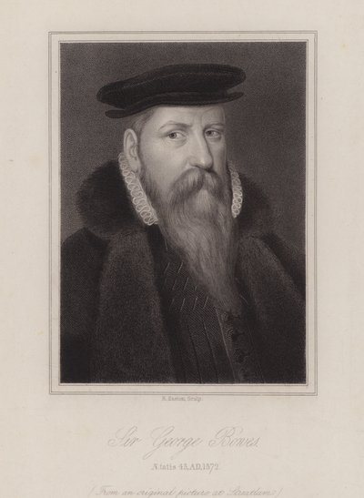Sir George Bowes, engelsk soldat (gravering) af Reginald Easton
