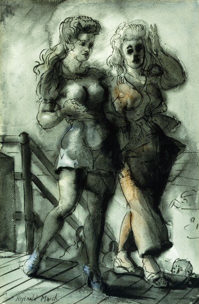 Strandpromenadens skønheder af Reginald Marsh