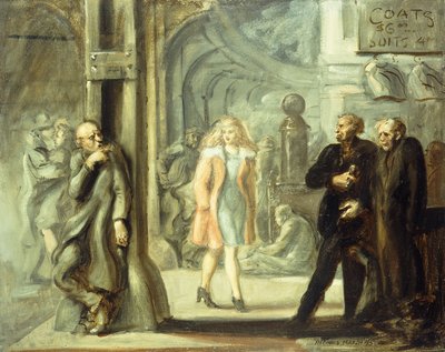 Bowery Scene af Reginald Marsh