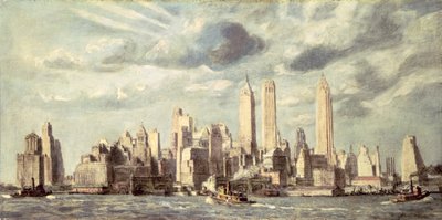 Nedre Manhattan af Reginald Marsh