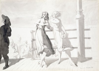 På strandpromenaden af Reginald Marsh