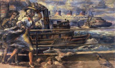 Normandiet af Reginald Marsh