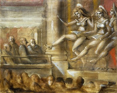 Tre korpiger af Reginald Marsh