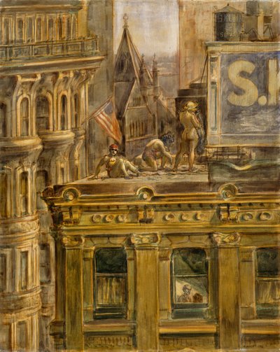 Udsigt fra mit vindue af Reginald Marsh