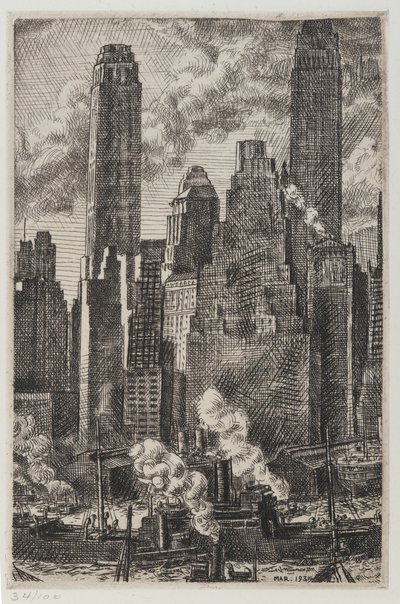 Wall Street af Reginald Marsh