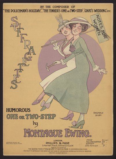 Humoristisk One or Two Step af Montague Ewing, nodecover (farve litho) af Reginald Rigby