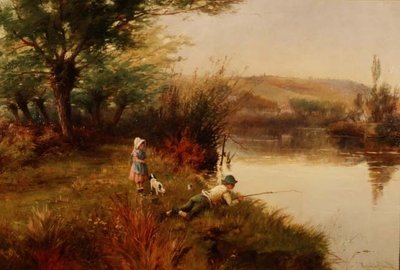De unge lystfiskere af Reginald Smith