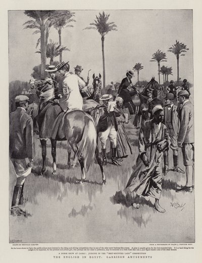 En englænder i Egypten, Garrison Amusements (litografi) af Reginald Thomas Cleaver
