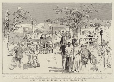 Lawn-tennis i Indien, en klub på en bjergstation (stik) af Reginald Thomas Cleaver
