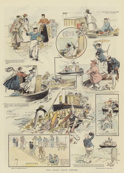 Vores lykkelige dags udflugt (chromolitho) af Reginald Thomas Cleaver