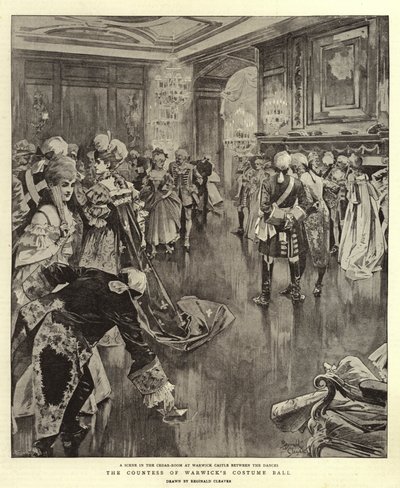 Grevinden af Warwicks kostumebal (litografi) af Reginald Thomas Cleaver