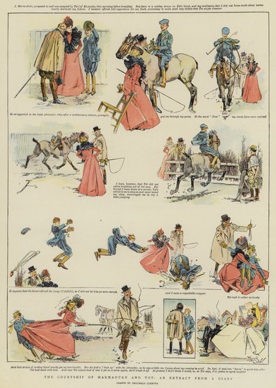Marmaduke og Tots kurmageri, et uddrag af en dagbog (chromolitho) af Reginald Thomas Cleaver