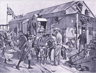 Hvad evakuering betyder for de loyale kolonister, illustration fra 