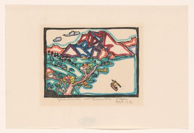 Gmünder See med Traunstein (original titel på objektet) af Reijer Stolk (signed by artist)