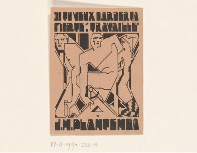 Ex libris af J.H. Plantenga af Reijer Stolk