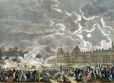 Ceremoni for martyrerne fra 1792. 1794-1804 (kobberstik) af Reiner Vinkeles