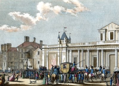 Den kongelige familie ved templet af Reiner Vinkeles