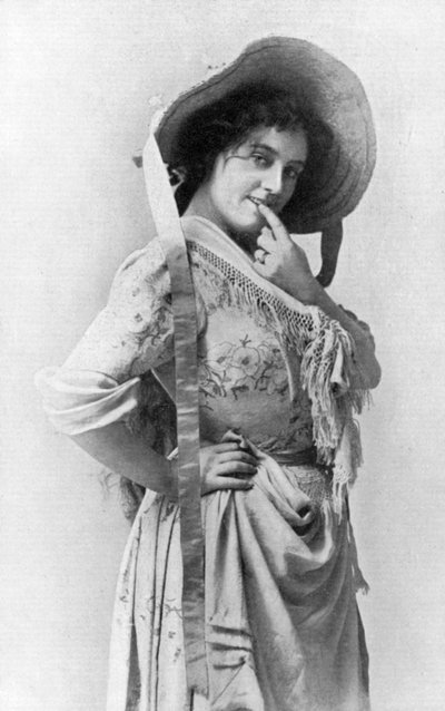Evie Greene 1876-1917, engelsk skuespillerinde, 1902-1903. af Reinhold Thiele