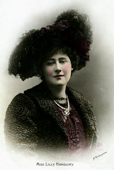 Lily Hanbury 1874-1908, engelsk skuespillerinde, begyndelsen af det 20. århundrede. af Reinhold Thiele