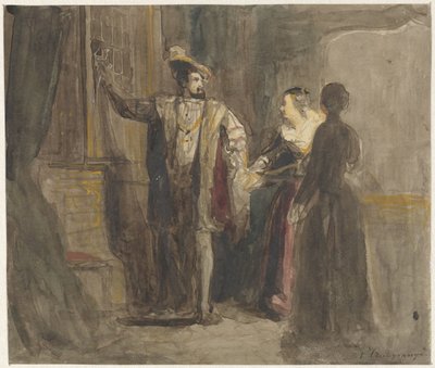 Scene fra kong Frans I af Frankrigs liv af Reinier Craeyvanger