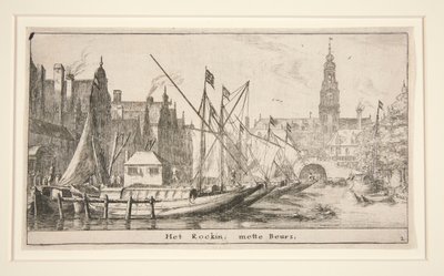 Het Rockin, mette Beurs (The Rokin, with the Bourse) af Reinier Nooms