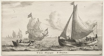 Amsterdams skibe: Two Pier Boats. af Reinier Nooms