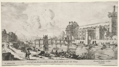 Udsigt over Paris: Udsigt over Louvre og Tuilerierne. af Reinier Nooms