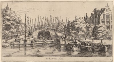 Unicorns Sluice (The Unicorns Sluys) af Reinier Nooms, called Zeeman