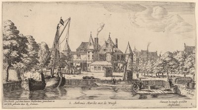 Nieuwmarkt med St. Anthonis Waag (S. Anthonis Markt med Waegh) af Reinier Nooms, called Zeeman