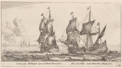 To handelsmænd: "Geele Fortuÿn", handel i Østersøen og "Liefde", handel i Norge af Reinier Nooms, called Zeeman