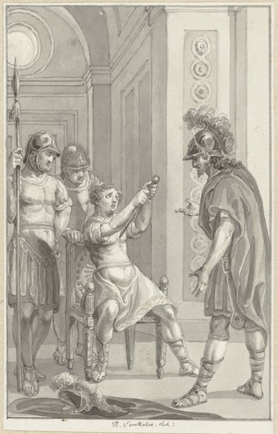 De dood af Gemellus af Reinier Vinkeles (I)