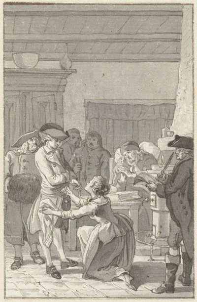 Illustration til romanen Gustav Lindau af Reinier Vinkeles (I)