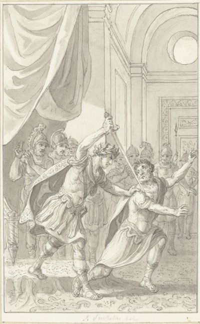 Kejser Diocletian myrder Aper af Reinier Vinkeles (I)