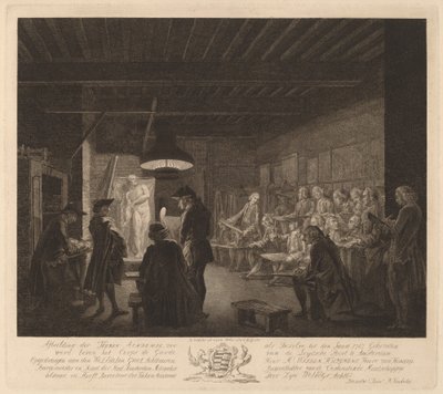 Tegneakademiet i Amsterdam af Reinier Vinkeles