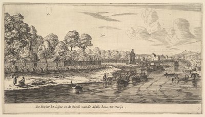 Seinen ved Bend of the Mall, 1600-tallet. af Reinier Zeeman