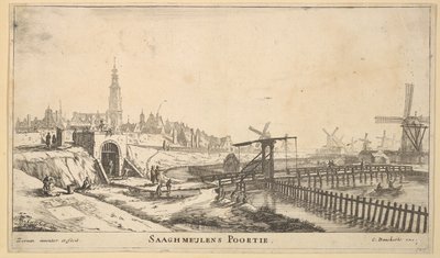 Zaagmolen-porten, 1600-tallet. af Reinier Zeeman