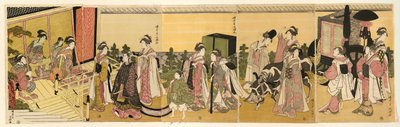 Parodi på Prins Genji og hans procession af Chōkyōsai Eiri