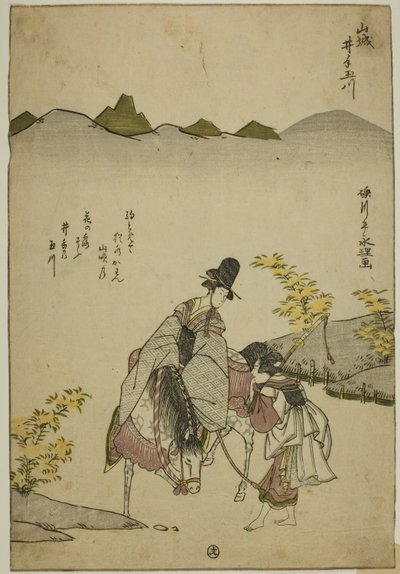 Ide Jewel River i Yamashiro-provinsen (Yamashiro Ide no Tamagawa), fra en unavngiven serie af Six Jewel Rivers af Chōkyōsai Eiri